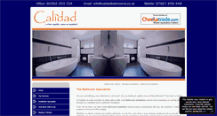 Desktop Screenshot of calidadbathrooms.co.uk